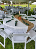 Chair, Formal White with Padded Seat.