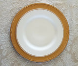 Dinnerware, white with gold dinner, dessert plate, salad bowl