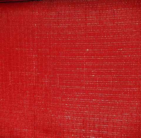 Linen Red Lustre Metallic 60" x 104"