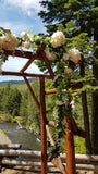 Floral, Silks With Greenery Arbor Decor