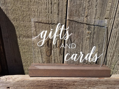 Sign, Gifts and Cards