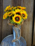 Rustic Metal Vase