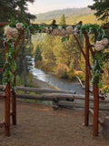 Floral, Silks With Greenery Arbor Decor