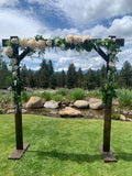 Floral, Silks With Greenery Arbor Decor