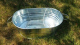 Beverage Ice Tub Oval Galvanized