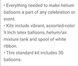 Party Supplies, Helium Tank Balloon Kit