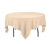 Linen, rustic tan or white, square