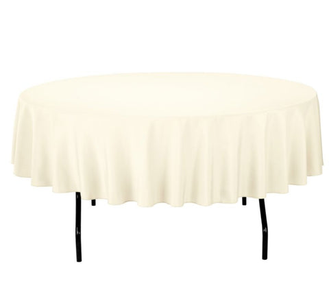 Linen Ivory Round 90"