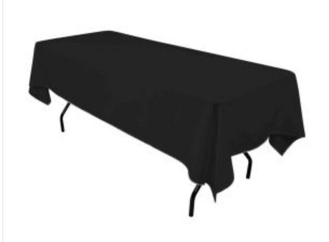 Linen Black Rectangle 52" x 114"