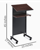 Podium, Wheeled with Shelves